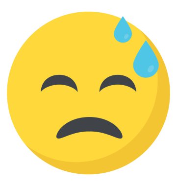 Emoji temsil eden yorgunluk kavramı