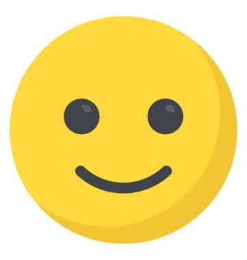 Mutlu gülen düz simgesi tasarım