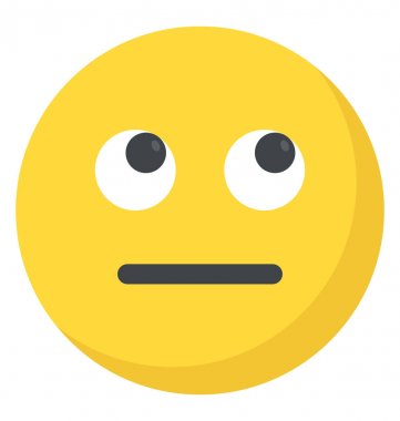 Düz simgesi tasarım ifadesiz yüz