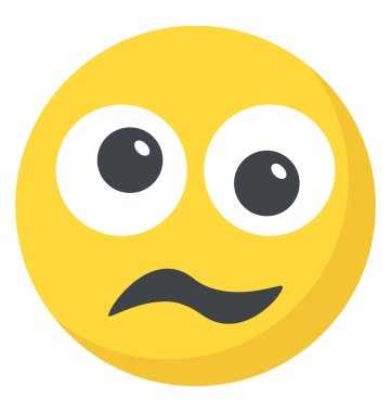 Perişan bir surat, yorgun yüz ifadesi emoji üzerinden