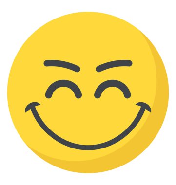 Neşeli ifade yoluyla ifade simgesi