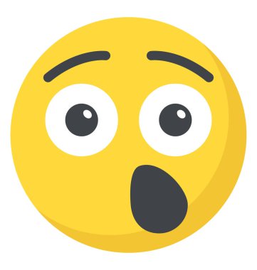 Gülen esneme düz simgesi tasarım