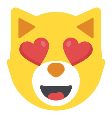 Emoji temsil eden duygu kavramı sevdi