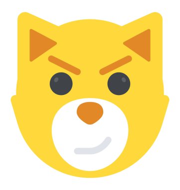 Smiley ifade üzgün olmak bir ayı yüz