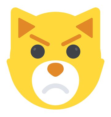 Smiley ifade üzgün olmak bir ayı yüz