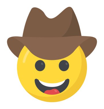 Kovboy şapkası giyen bir surat