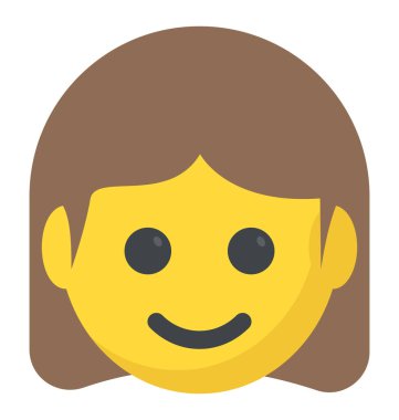 Gülen ile gösterilen bir gülümseyen ifade