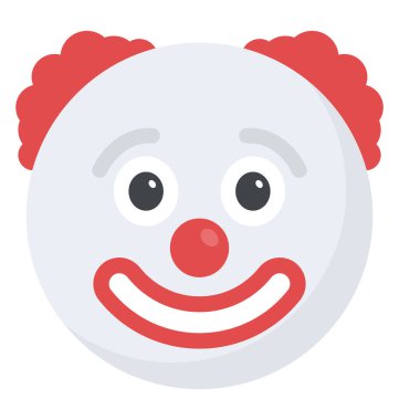 Mutlu olmak ifade bir palyaço surat