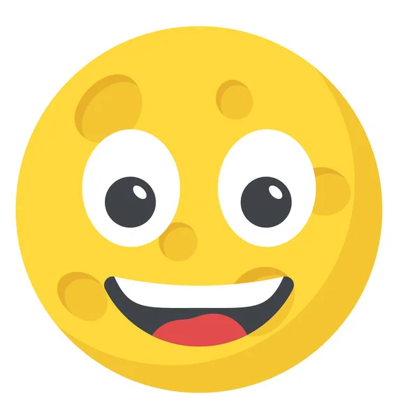 Plateformes Communication Sociale Emoji Expression Heureuse — Image vectorielle