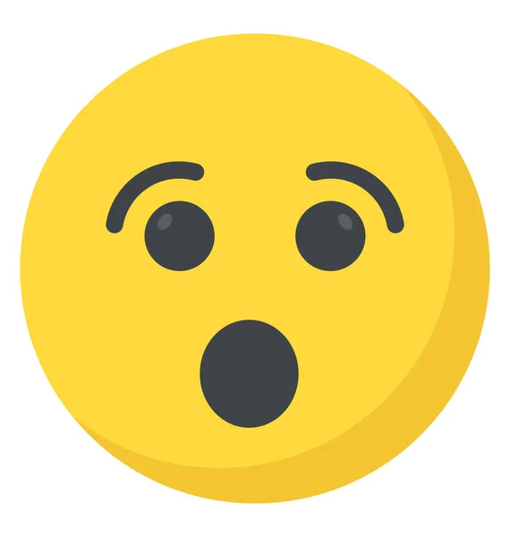 Emoji Representa Concepto Sorprendido — Vector de stock