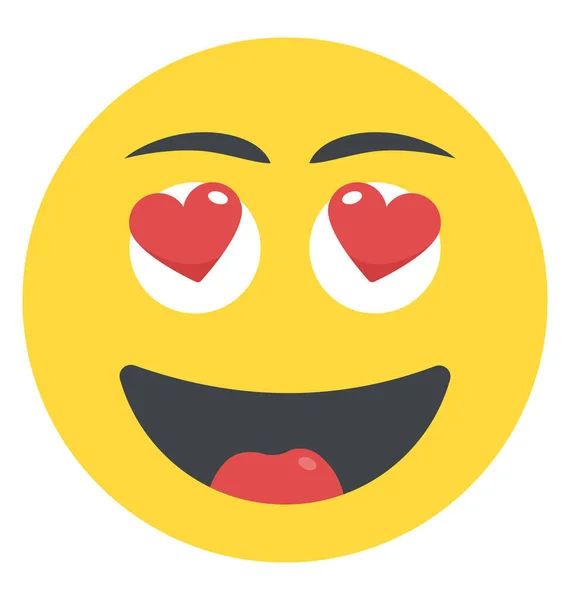 Emoji Representando Sentimento Conceito Amado — Vetor de Stock