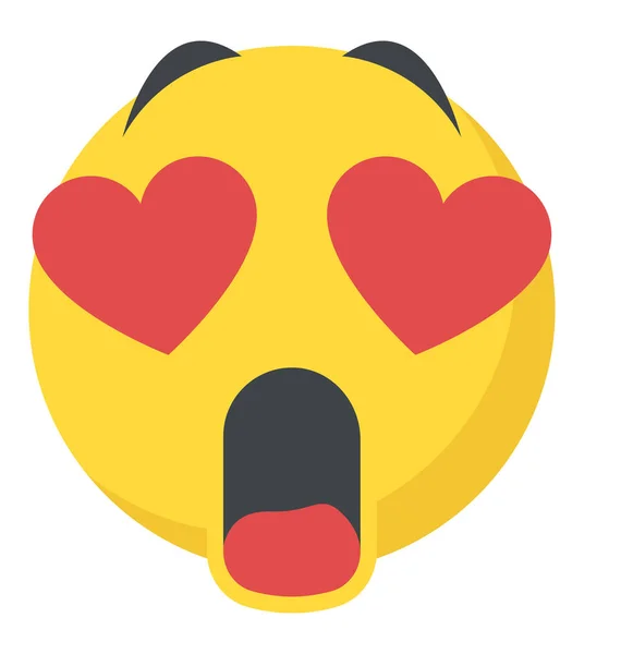 Emoji Representando Sentimento Conceito Amado — Vetor de Stock