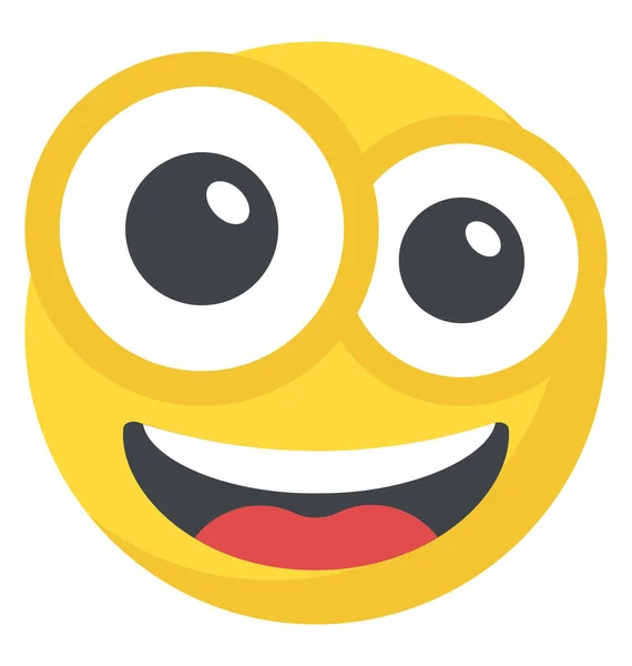 Emoji Platformy Komunikacji Społecznej Śmiejąc Się Wyrażenie — Wektor stockowy