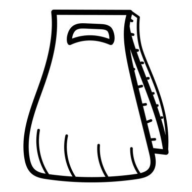 Süt kartonunun çizimi, bir paket elle çizilmiş ikon içecek. 