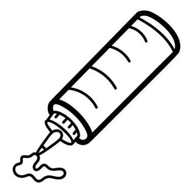 Son moda el yapımı bir ketçap şişesi. 