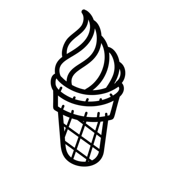 Eiszapfen Vektor Handgezeichneter Eisvektor Der Das Sommerliche Dessert Darstellt — Stockvektor