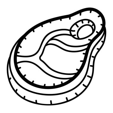 Protein yemeği için biftek, ev yapımı ve restoran yemeği için çiğ biftek. 