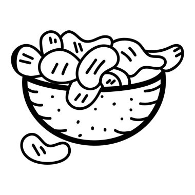 Son moda el yapımı bir fasulye kasesi. 