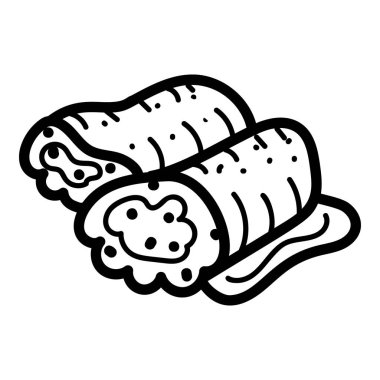 Pide ekmeği doldurmak Shawarmas ve yol kenarı yemeklerini gösteriyor.