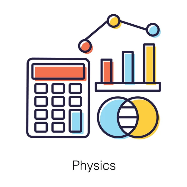 Accounting Device Infographic Business Accounting Icon Flat Vector — Stockový vektor