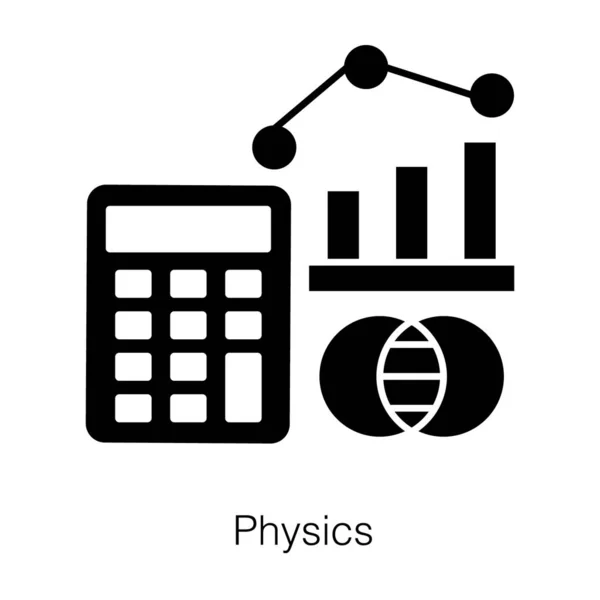 Dispositif Comptabilité Avec Infographie Icône Comptabilité Entreprise Dans Vecteur Glyphe — Image vectorielle