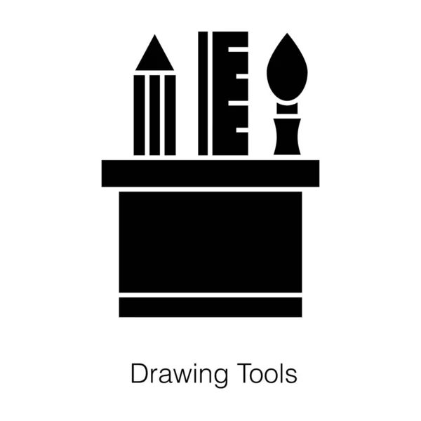 Εργαλεία Σχεδίασης Διάνυσμα Εικονιδίων Κουβά Glyph — Διανυσματικό Αρχείο
