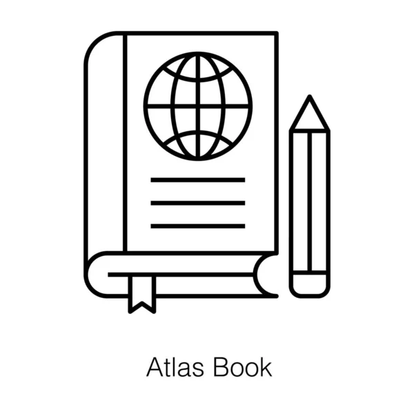 Concepto Aprendizaje Global Icono Educación Distancia Diseño Línea — Archivo Imágenes Vectoriales