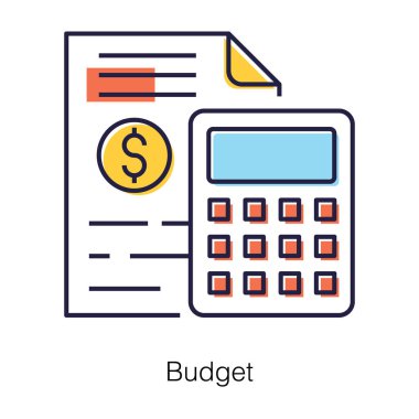 Bütçe, süreç veya mali hesapların düz tasarımda tutulması.