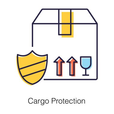 Lojistik hizmetleri, kargo koruma dairesi simgesi