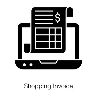 Alışveriş faturası beyaz arka planda izole edilmiş fatura ya da fatura 