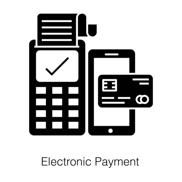 Zahlung Karte Elektronischer Zahlungsweg — Stockvektor