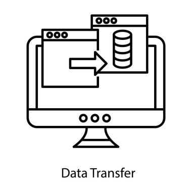 Veri aktarım simgesinin moda biçimi, satır vektörü.