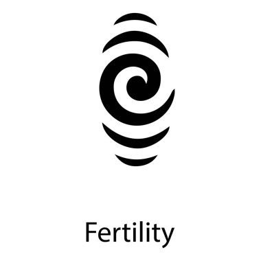 Tamamlanmış tasarımda doğurganlık sembolünün kavramsal simgesi.