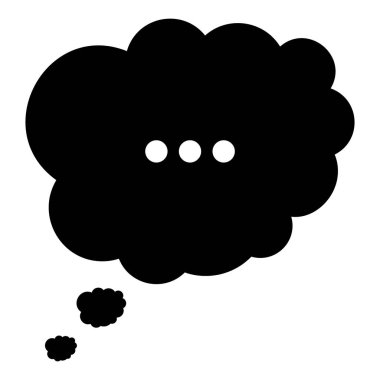 Konuşma bulutu sohbet konsepti, kabartma tasarım düşünce simgesi 