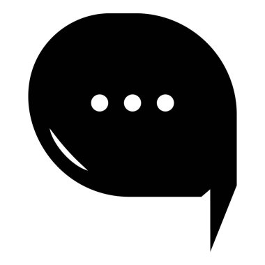 Somut tasarımda çizgi roman sohbet balonu, tartışma diyalog simgesi 