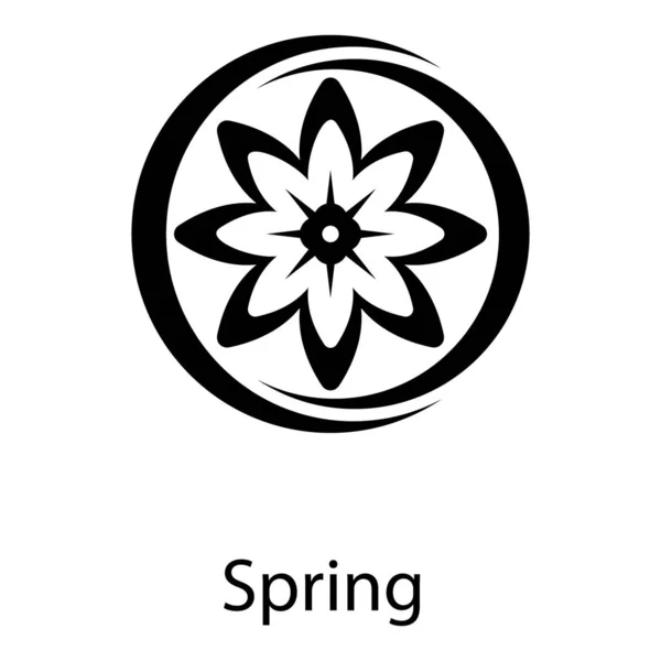 Icono Símbolo Primavera Aislado Sobre Fondo Blanco — Archivo Imágenes Vectoriales