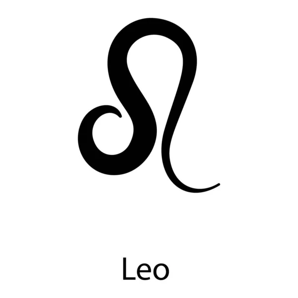Leo Symbol Icon Filled Design Vector — Stock Vector