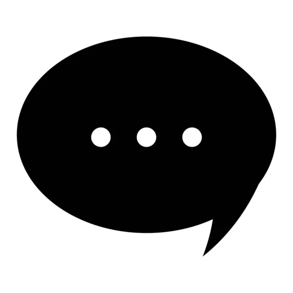 Töltve Képregény Chat Buborék Beszélgetés Párbeszéd Ikon Szilárd Design — Stock Vector