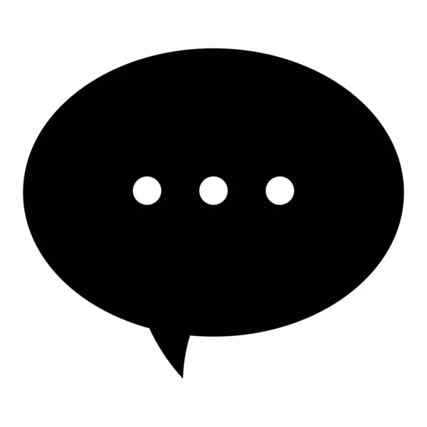 Chat Beszélgetés Párbeszéd Buborék Ikon Elszigetelt Fehér Alapon — Stock Vector
