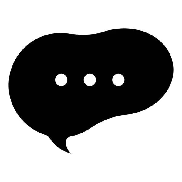 Töltve Képregény Chat Buborék Beszélgetés Párbeszéd Ikon Szilárd Design — Stock Vector