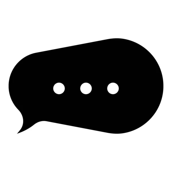 Conversation Chat Icône Bulle Dialogue Isolé Sur Fond Blanc — Image vectorielle