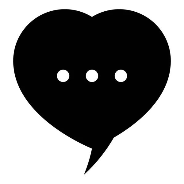 Heart Style Bubble Speech Text Discussion Comic Pop Art Vector — Stock Vector