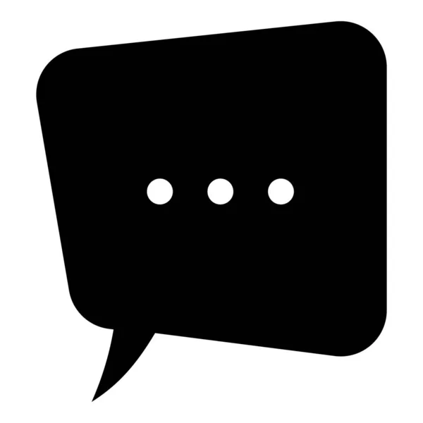 Bulle Chat Comique Remplie Icône Bulle Conversation Dans Design Solide — Image vectorielle