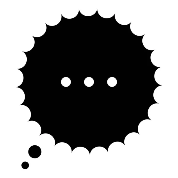 Kleine Nachricht Sprechblasen Chat Symbol Gefüllten Vektor Design — Stockvektor