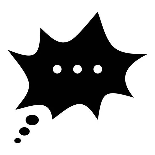 Vente Chat Design Conversation Icône Glyphe Design — Image vectorielle
