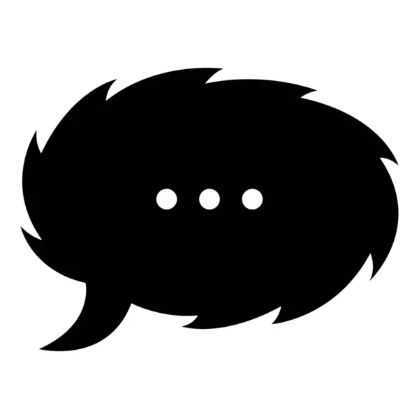 Beszéd Chat Beszélgetés Párbeszéd Ikon Glyph Vektor Design — Stock Vector