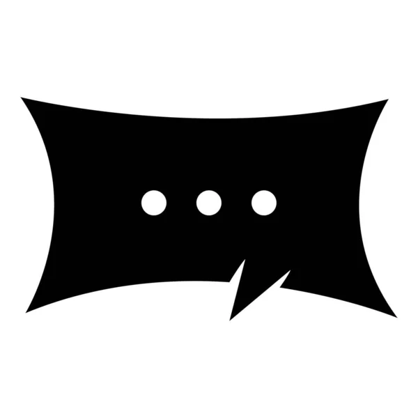 Stilvolles Und Einzigartiges Kissen Chat Symbol Solides Vektordesign — Stockvektor