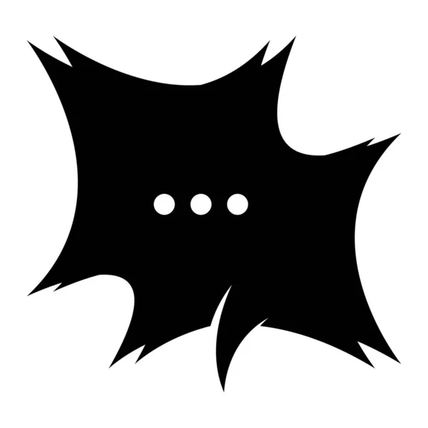 Kleine Nachricht Sprechblasen Chat Symbol Gefüllten Vektor Design — Stockvektor