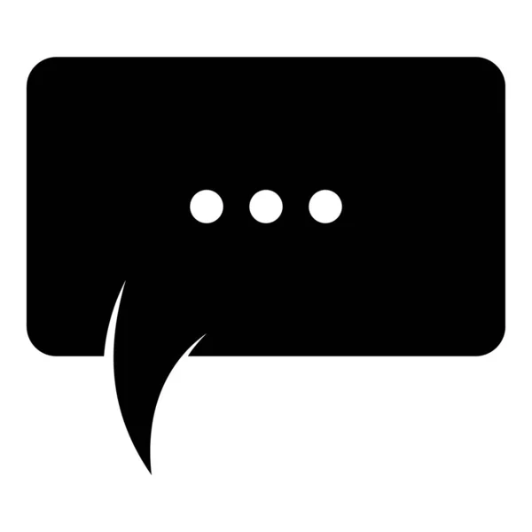 Chat Vocal Icône Dialogue Conversation Dans Conception Vectorielle Glyphe — Image vectorielle