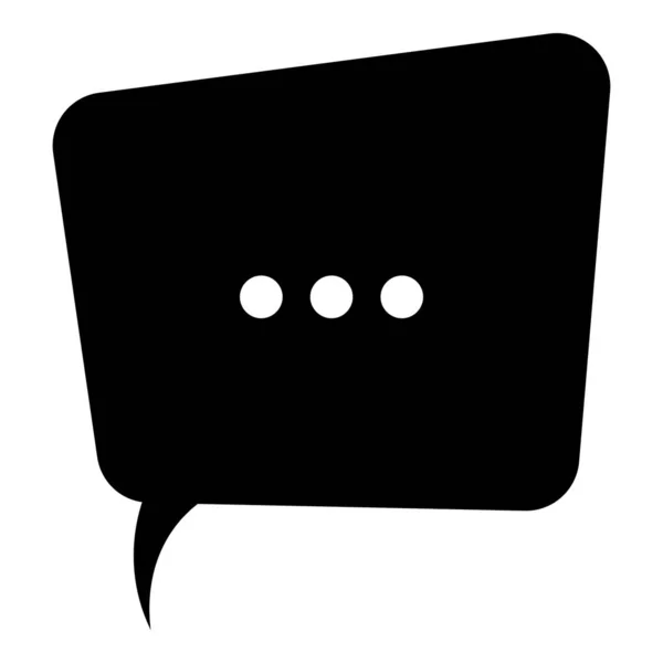 Petit Message Icône Chat Bulle Vocale Dans Conception Vectorielle Remplie — Image vectorielle